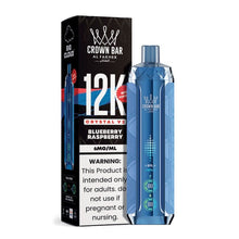 Load image into Gallery viewer, NN - Blueberry Raspberry Al Fakher Crown Bar Crystal V2 Disposable 6mg