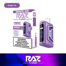 Cargar imagen en el visor de la galería, Grape Ice Raz TN9000 Disposable Vape