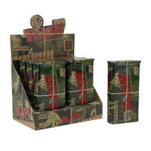 Load image into Gallery viewer, Raw Camoflauge Tips 100 Per Tin Limited Edition