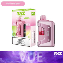 Cargar imagen en el visor de la galería, Strawberry Blast Raz Vue 50k Disposable Vape