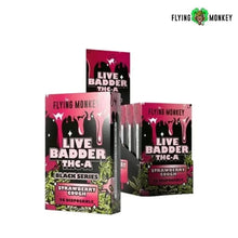 Cargar imagen en el visor de la galería, Strawberry Cough Flying Monkey Black Series Badder Disposable Vape 2 GM