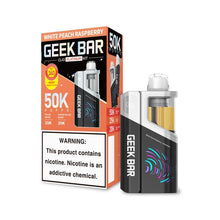 Cargar imagen en el visor de la galería, Pod Only / White Peach Raspberry Geek Bar Clio Platinum 50K Disposable Kit