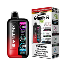 Load image into Gallery viewer, American Red Tobacco Syntrix ghost it 40K Disposable
