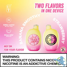 Cargar imagen en el visor de la galería, Banana Smoothy / Strawberry UT Disposable Vape 50K
