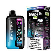 Load image into Gallery viewer, Berry Blitz Gush Syntrix ghost it 40K Disposable

