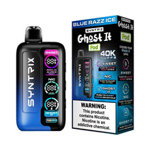Load image into Gallery viewer, Blue Razz Ice Syntrix ghost it 40K Disposable
