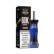 Load image into Gallery viewer, Blueberry Lemonade Al Fakher Crown Bar 60k E Hose X Disposable 6mg
