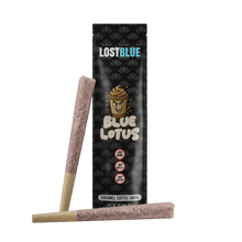 Cargar imagen en el visor de la galería, Caramel Coffee Swirl Lost Blue Blue Lotus Pre Rolls
