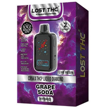 Load image into Gallery viewer, Grape Soda Hybrid Lost THC CB9A THCP Liquid Diamond Disposable Vape 2gm
