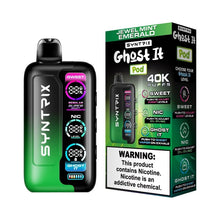 Load image into Gallery viewer, Jewel Mint Emerald Syntrix ghost it 40K Disposable
