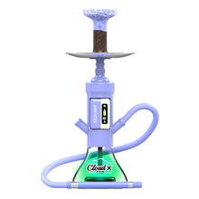 Cargar imagen en el visor de la galería, Periwinkle Purple Cloud X by Ploox Hybrid Hookah Kit
