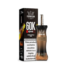 Load image into Gallery viewer, Pineapple Ice Al Fakher Crown Bar 60k E Hose X Disposable 6mg
