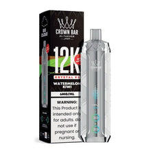 Load image into Gallery viewer, NN - Watermelon Kiwi Al Fakher Crown Bar Crystal V2 Disposable 6mg
