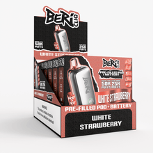 Cargar imagen en el visor de la galería, Kit / White Strawberry Beri Cliq 50K Disposable Kit &amp; Refills
