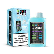 Load image into Gallery viewer, Fresh Mint - 25000 Puffs FRESH MINT MNKE BARS 6500
