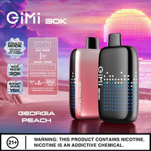 Load image into Gallery viewer, 30K Gimi (Different Brand but better) Georgia Peach Georgia Peach Raz DC25000 Puff Disposable Vape
